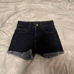 American Eagle Outfitters Dark Blue Jean Shorts